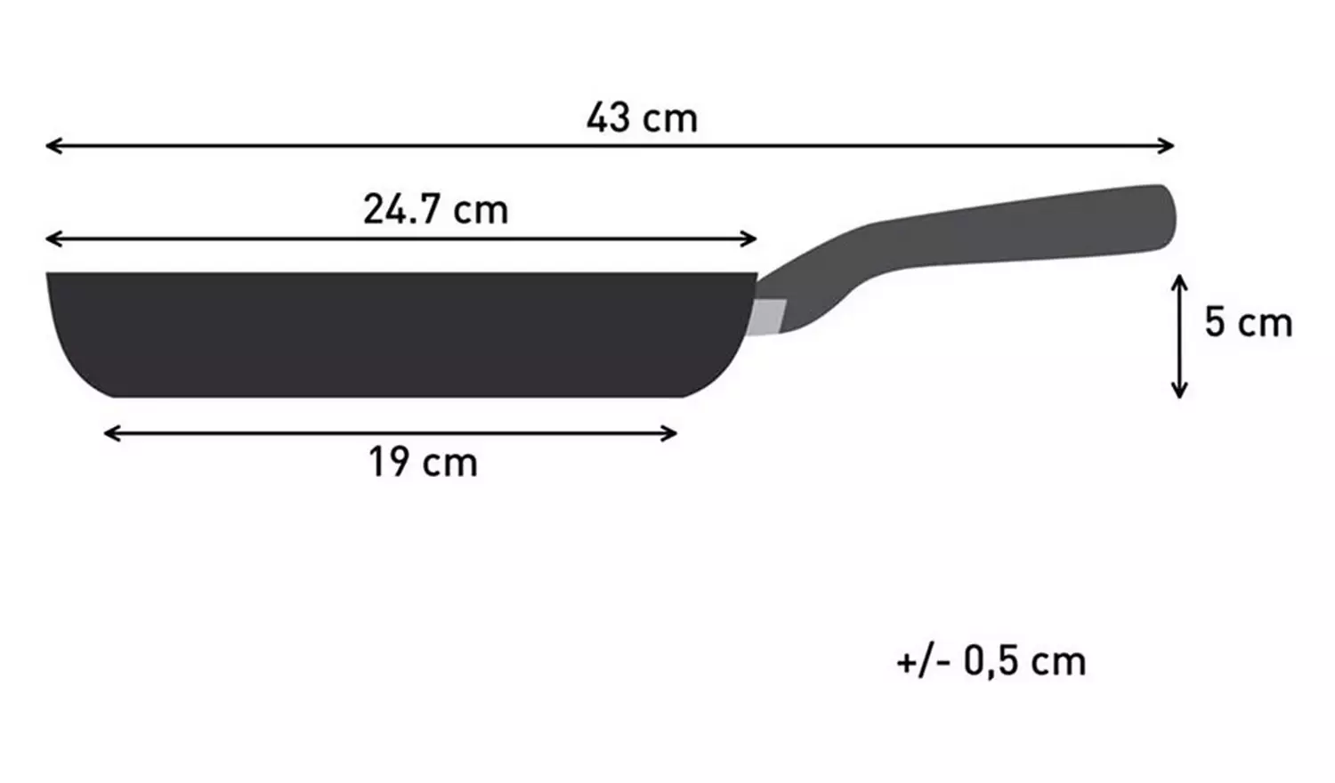 Tefal Titanium Excellence 24cm Non stick Frying Pan