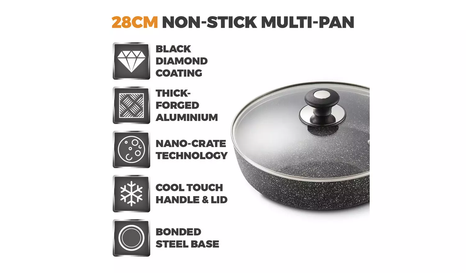 Tower Precision 28cm Sauté Pan