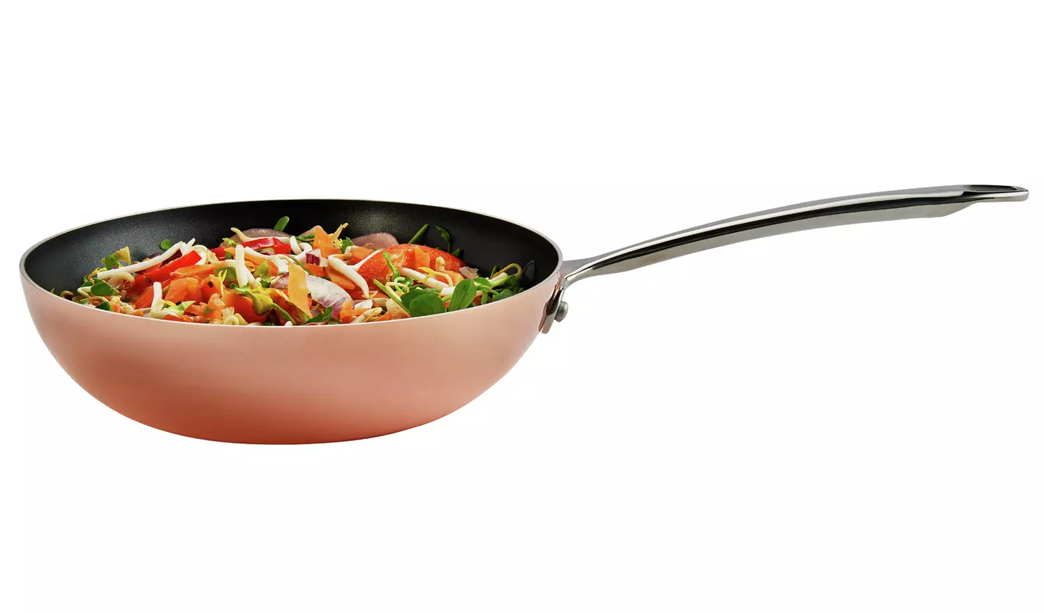 Habitat 24cm Copper Triply Frying Pan