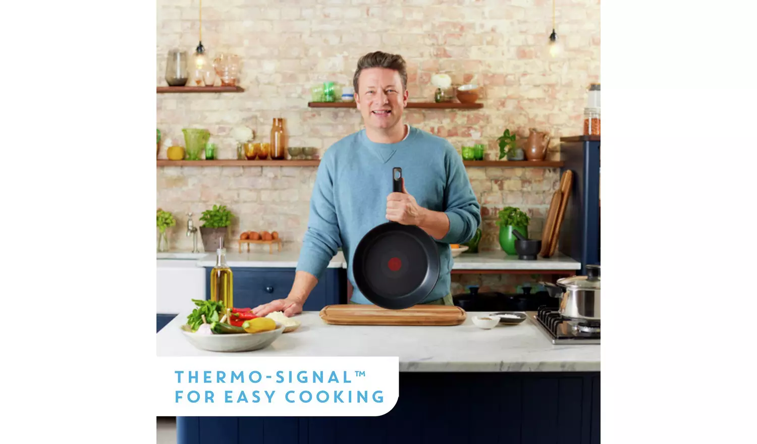 Tefal Jamie Oliver 24cm non Stick Stainless Steel Frying Pan