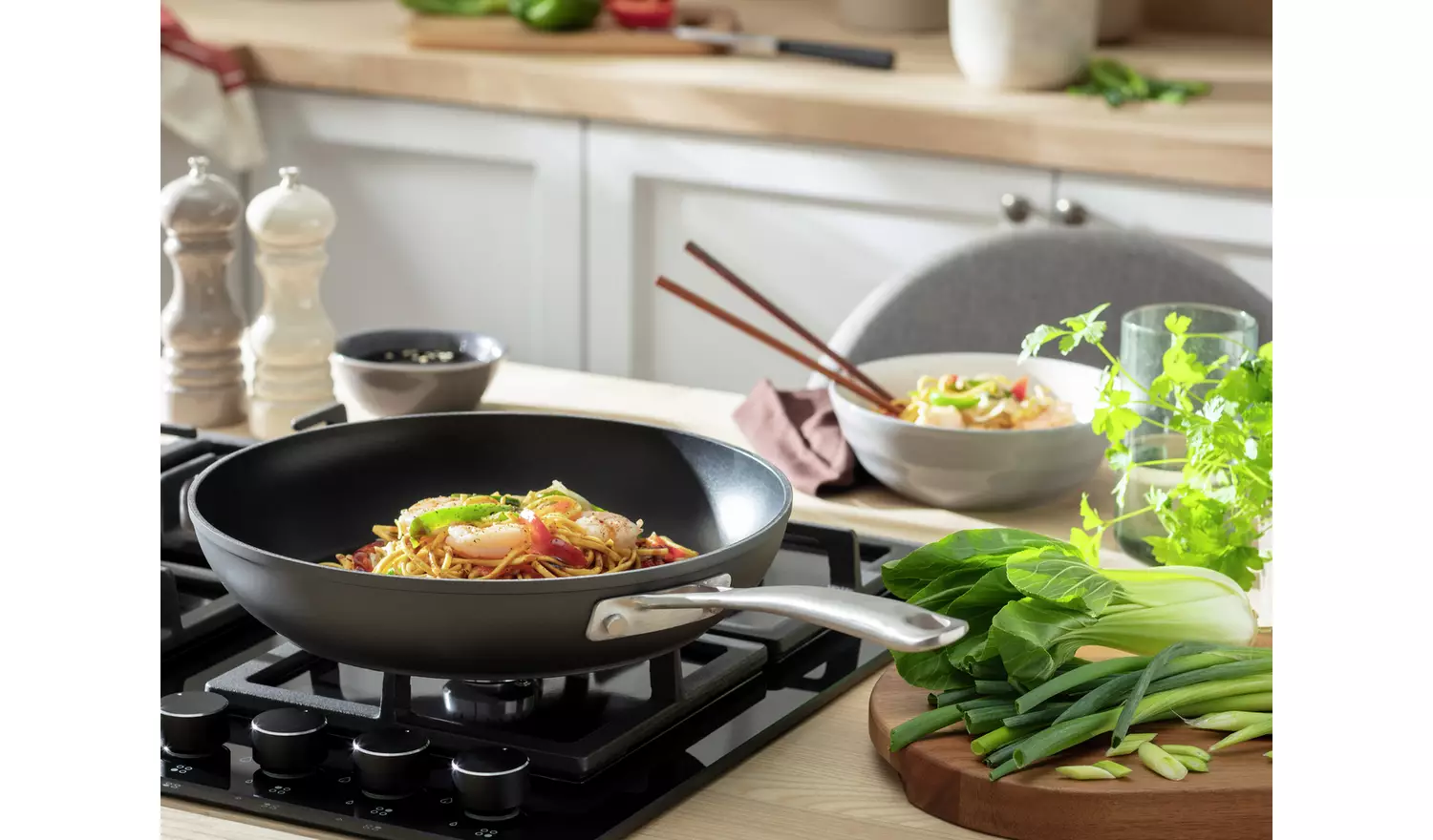 Habitat 30cm Hard Anodised Aluminium Frying Pan