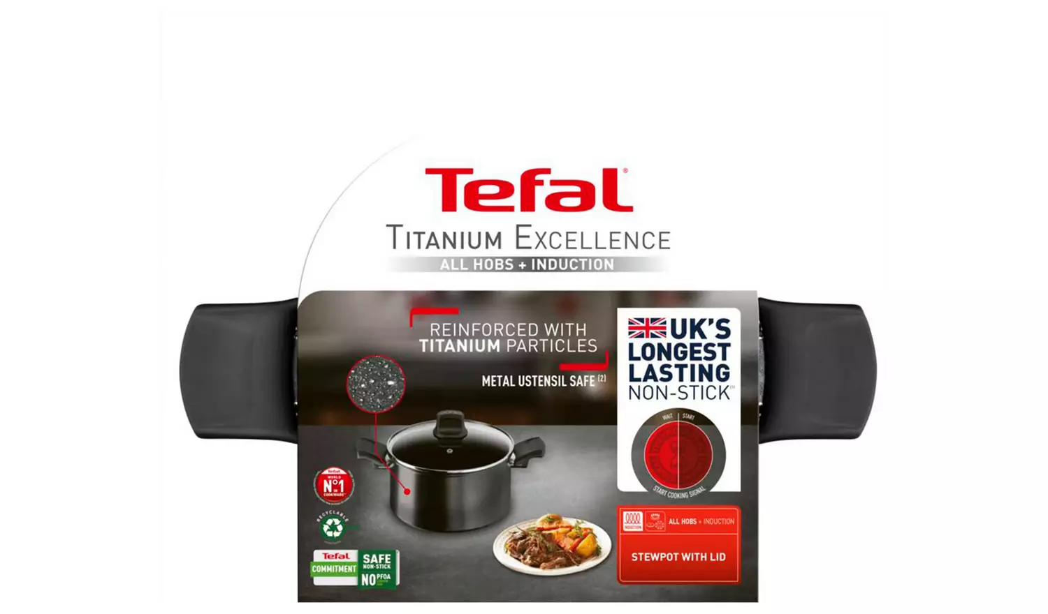 Tefal Titanium Excellence 24cm Non stick Stewpot
