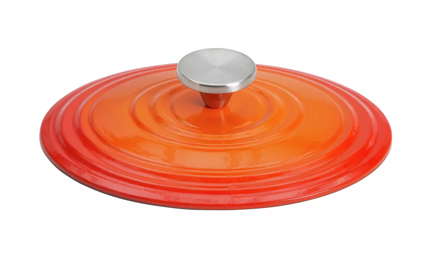 Habitat 4.7 Litre Cast Iron Oval Casserole Dish - Orange