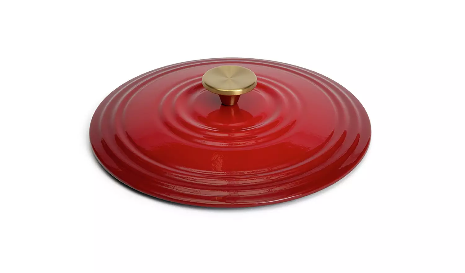 Habitat 3.3 Litre Cast Iron Casserole Dish - Red