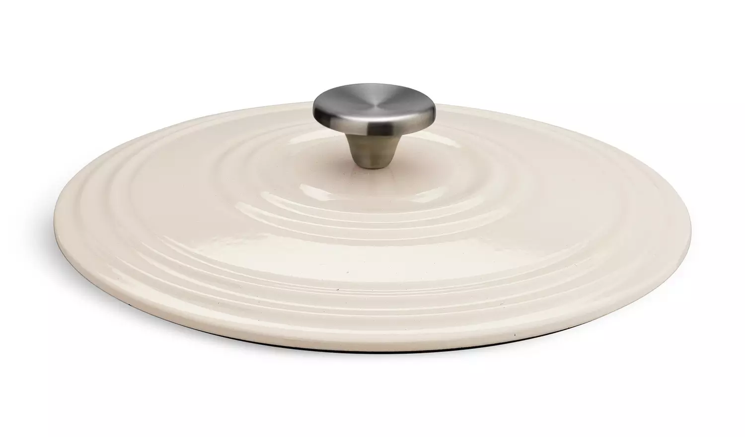 Habitat 4.7 Litre Cast Iron Oval Casserole Dish - Cream