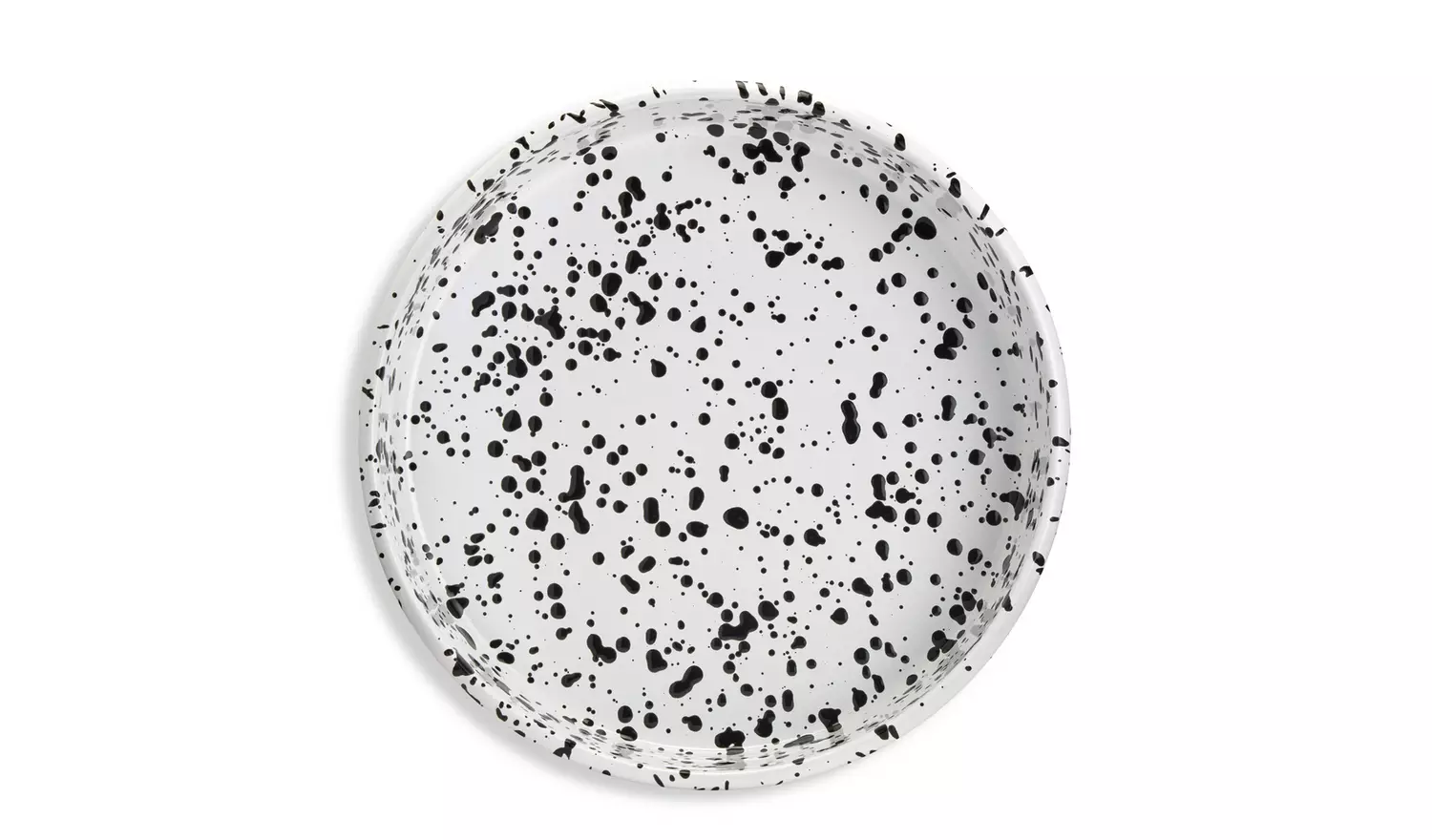 Habitat 26cm Enamel Round Dish - White
