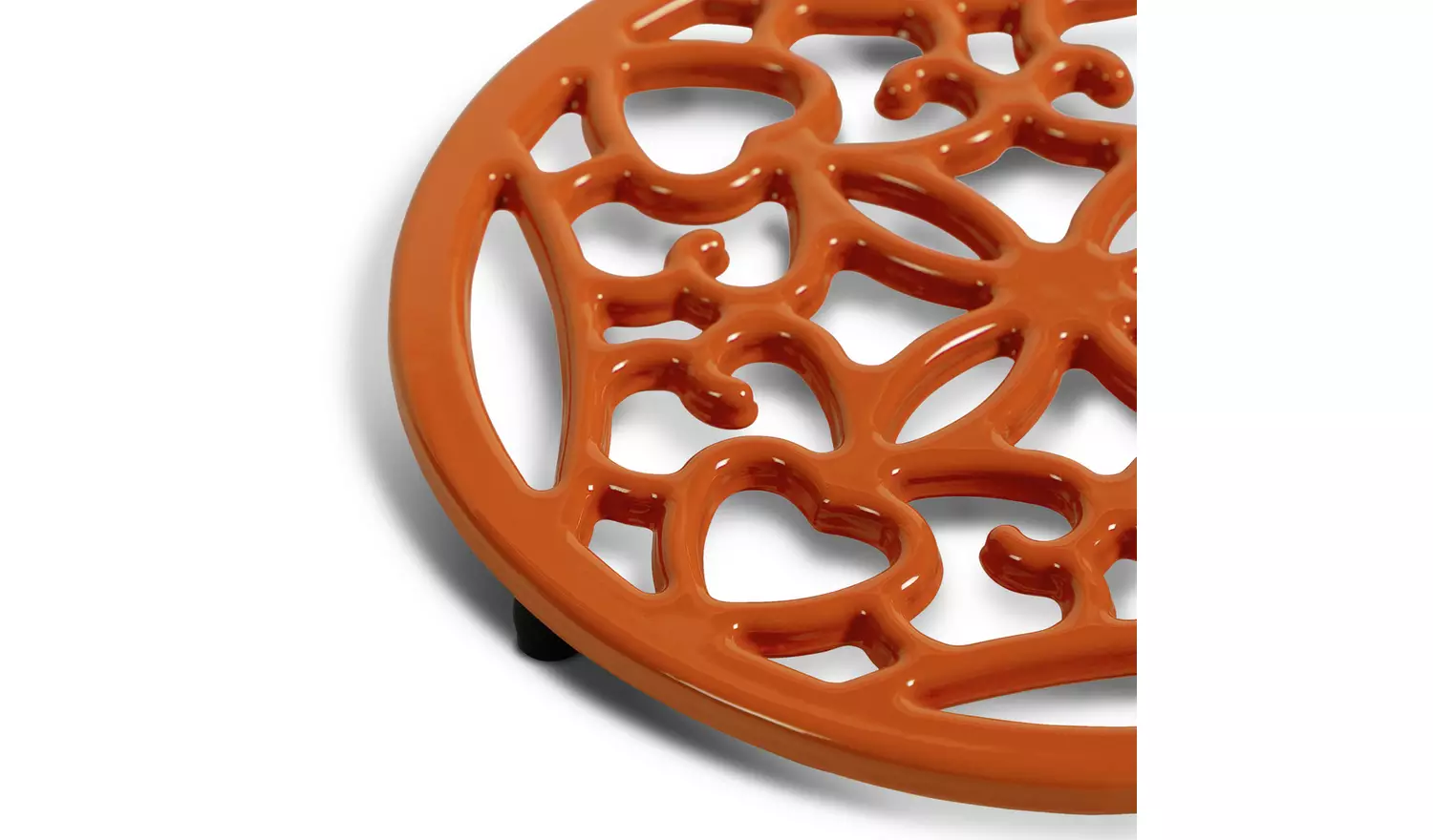 Habitat Cast Iron Trivet - Orange
