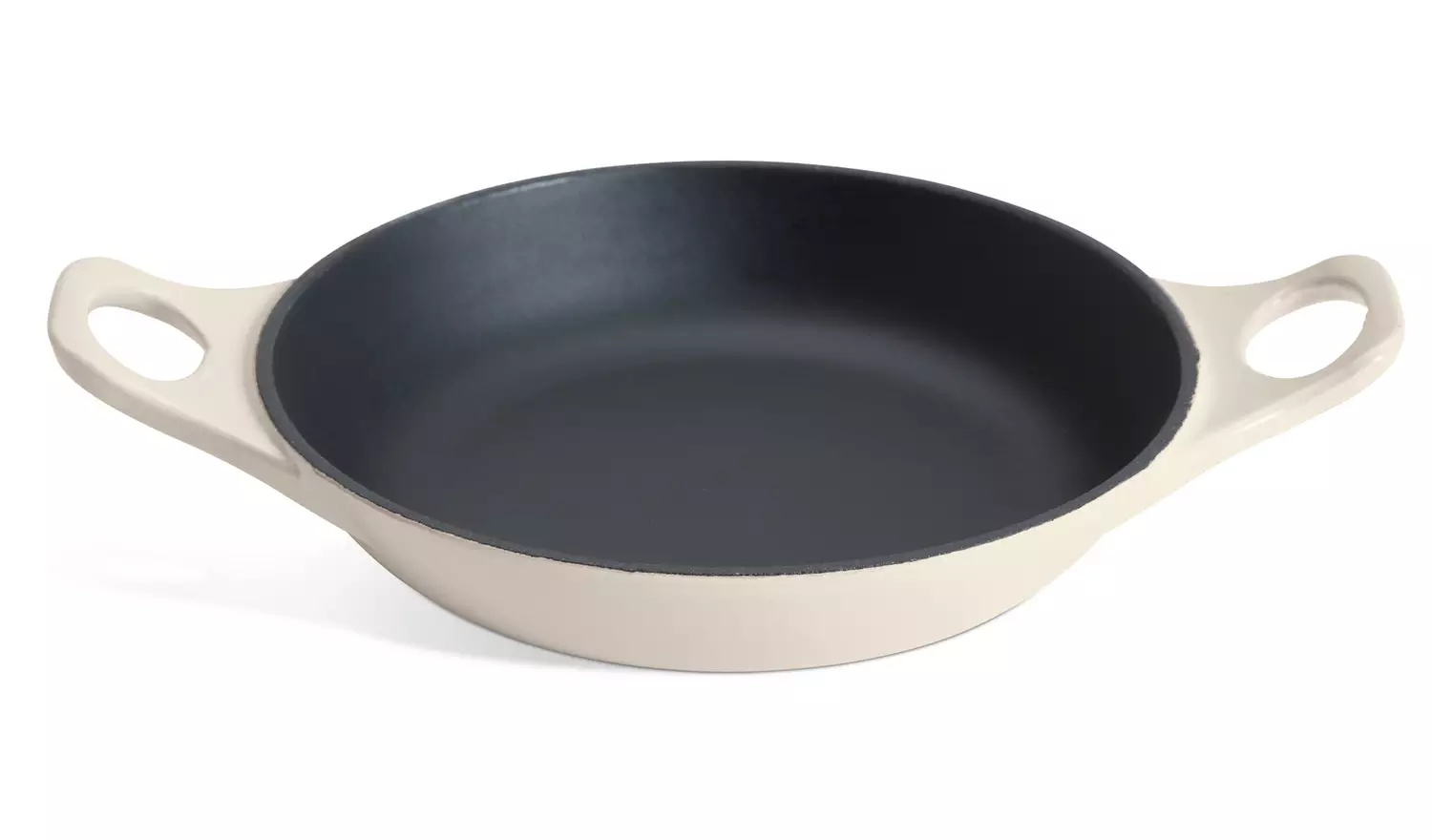 Habitat 20cm Cast Iron Oven Dish - Cream