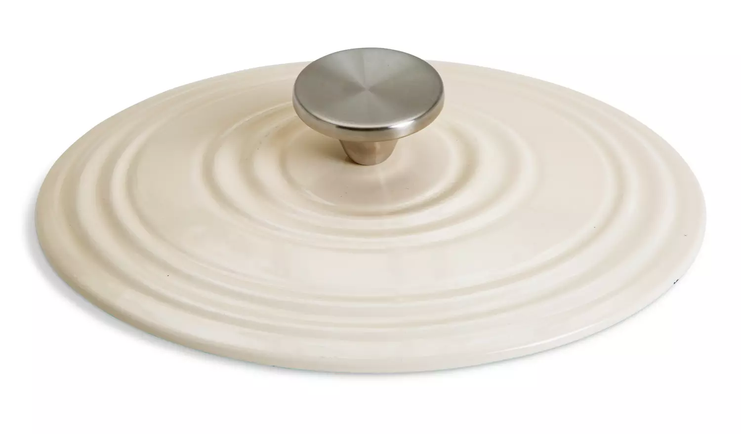 Habitat 2.4 Litre Cast Iron Oval Casserole Dish - Cream