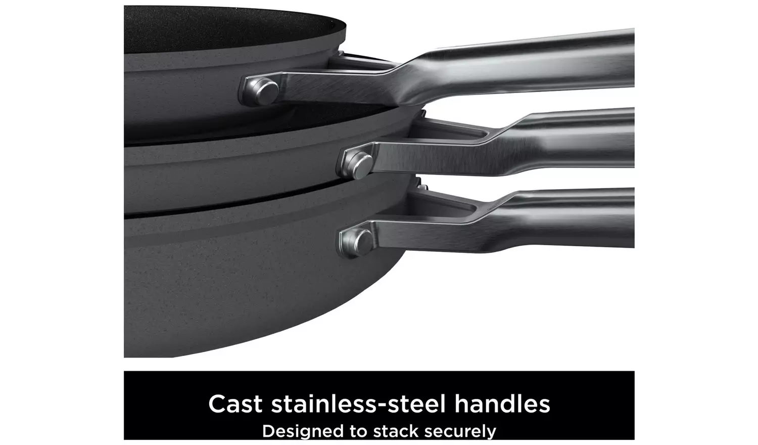 Ninja Zerostick Stackable 2 Piece Non Stick Pan Set