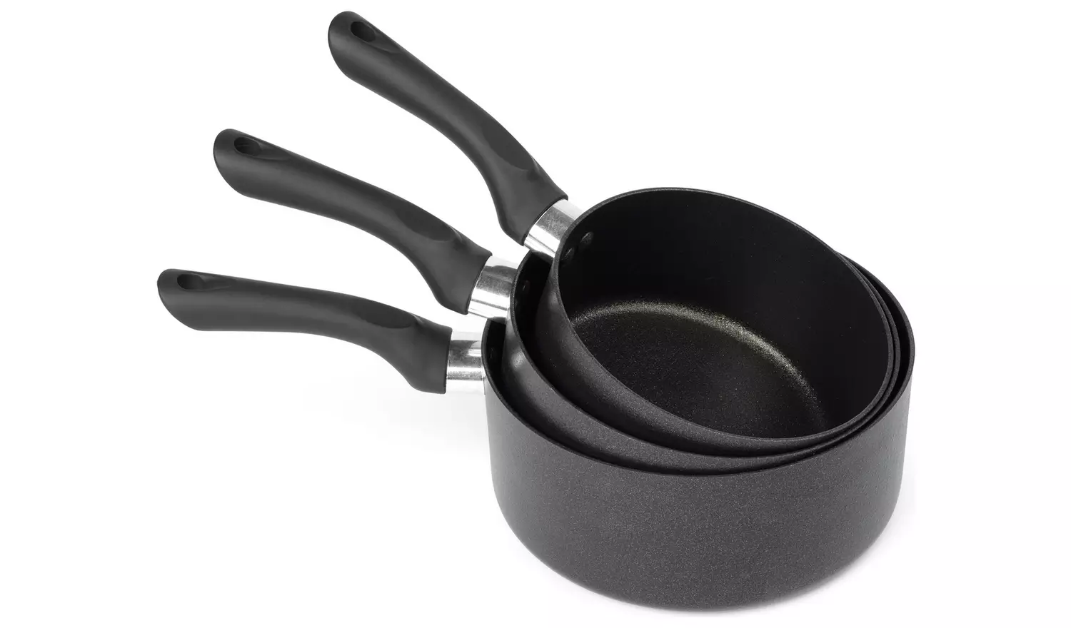 Russell Hobbs Diamond Stone 5 Piece Aluminium Saucepan Set