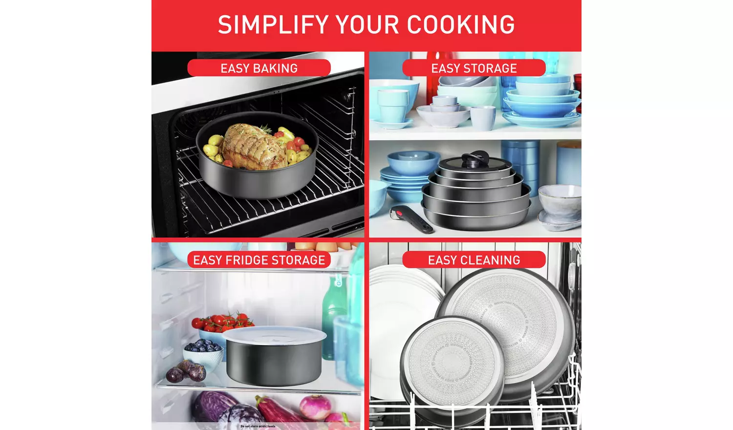 Tefal Ingenio Daily Chef 10 Piece Aluminium Pan Set