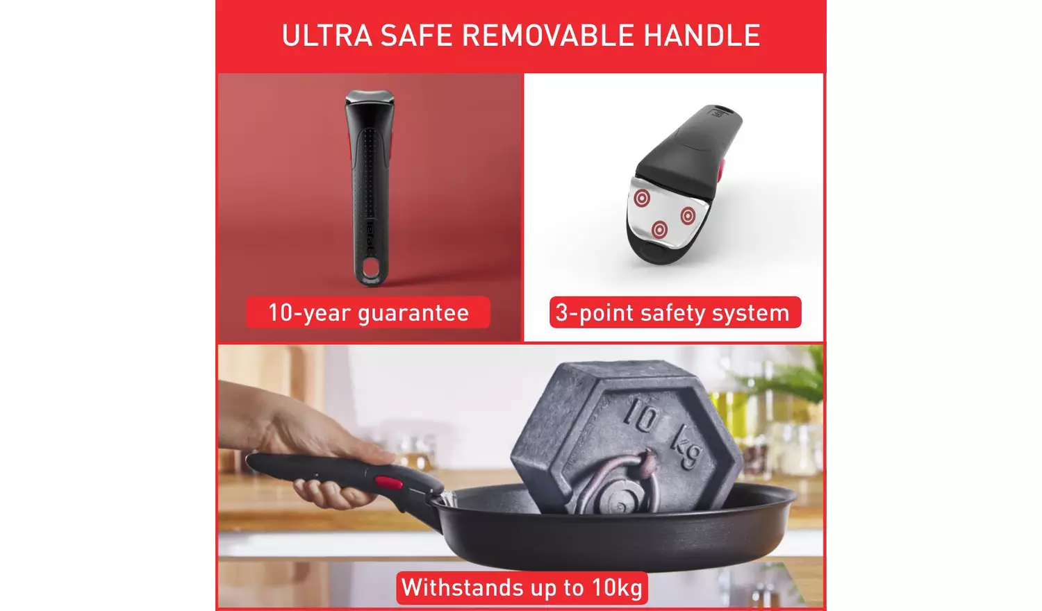 Tefal Ingenio Emotion 10 PieceStainless Steel Pan Set