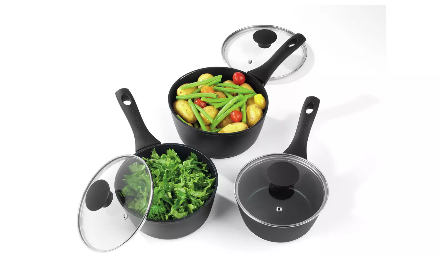 Salter 15x Mega Thermo 3 Piece Saucepan Set