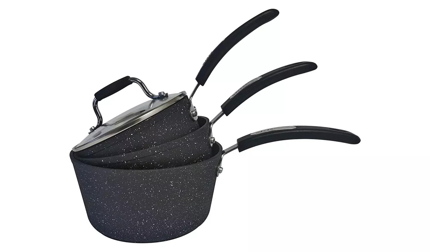 Scoville 3 Piece Non Stick Aluminium Pan Set