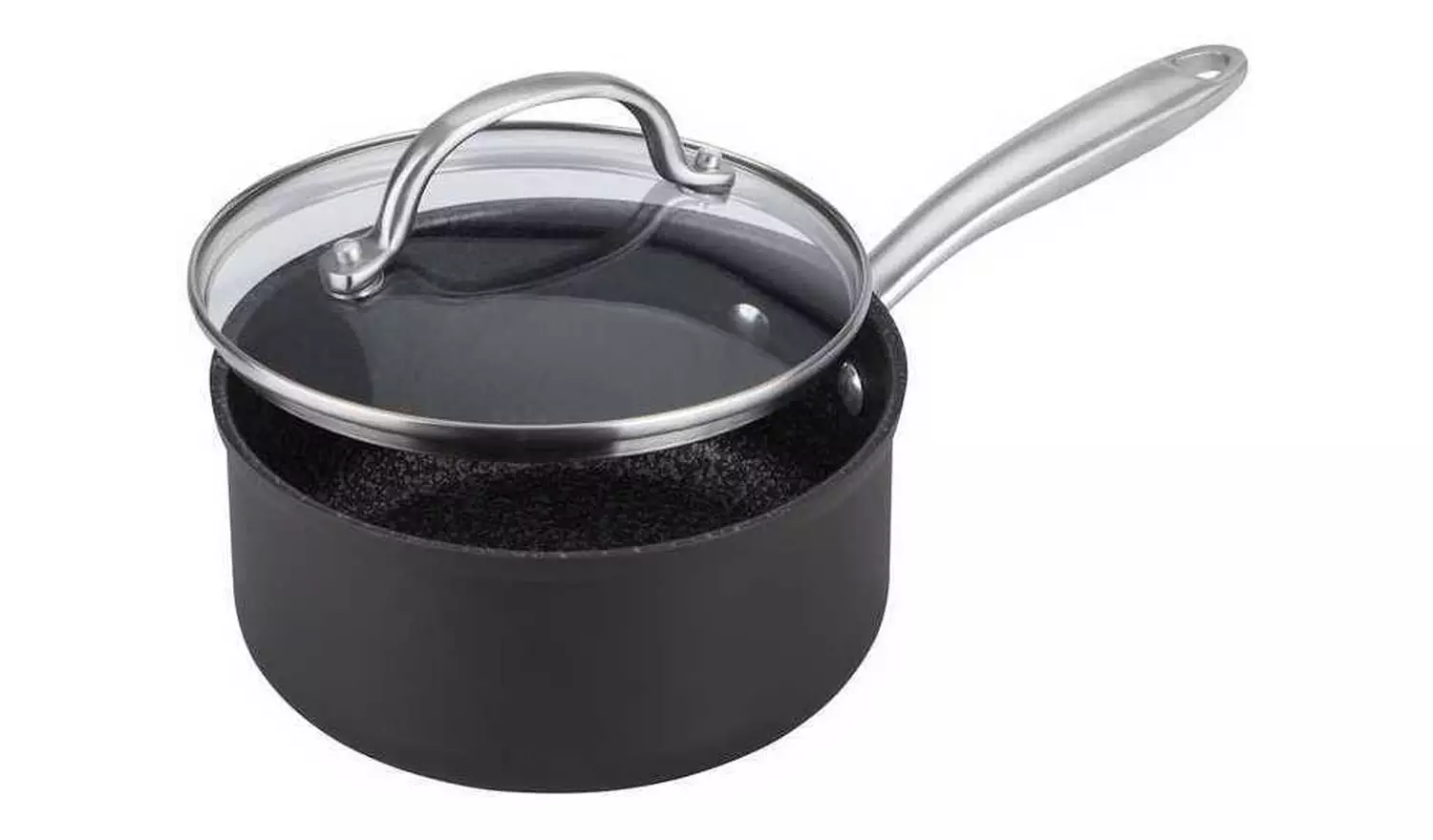 Prestige Scratch Guard 5 Piece Aluminium Pan Set - Black