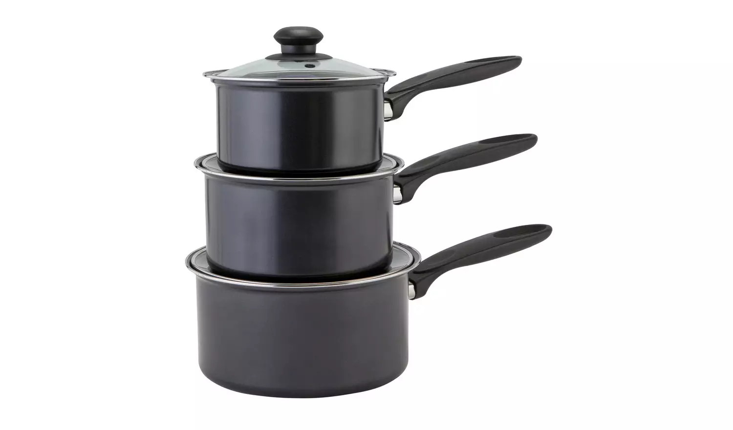 Argos Home 3 Piece Non Stick Steel Pan Set