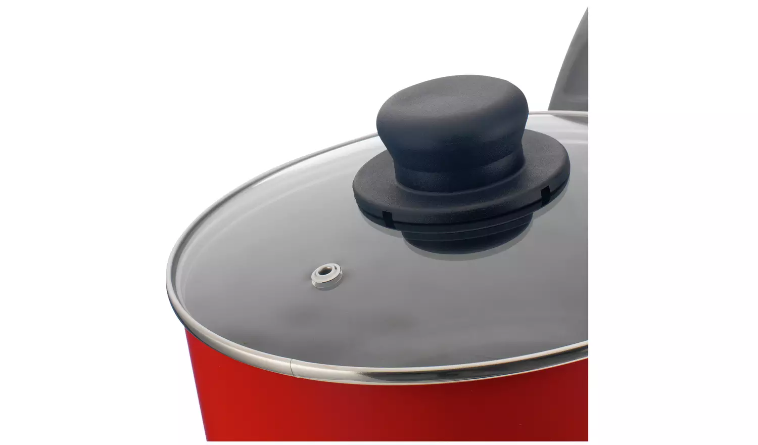 Argos Home 3 Piece Aluminium Pan Set - Red