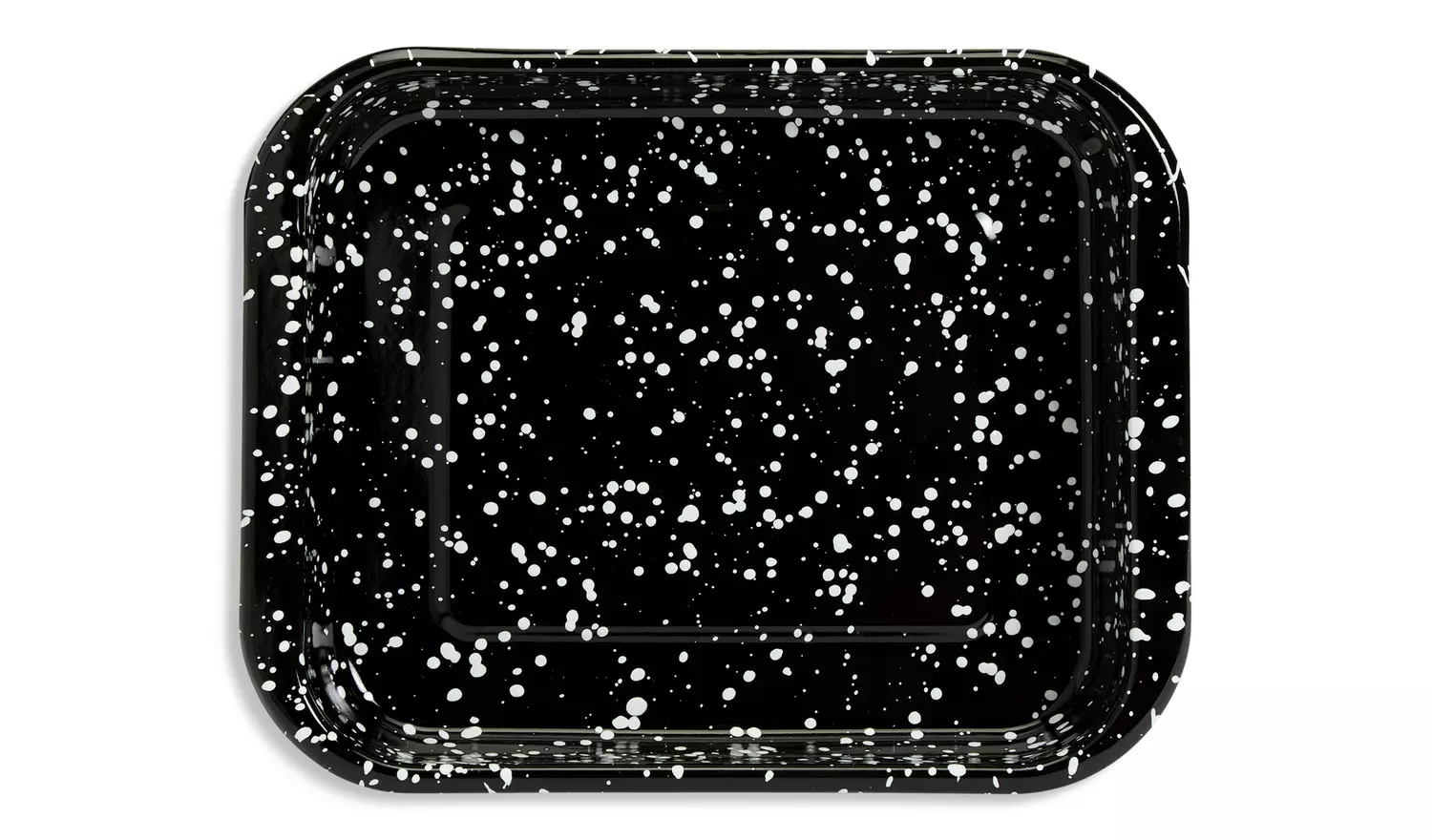 Habitat 29cm Enamel Roaster - Black