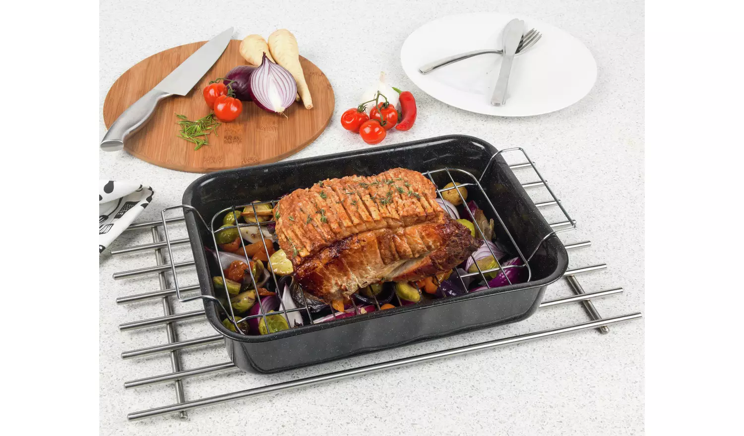 Russell Hobbs 32cm Roasting Tin and Rack