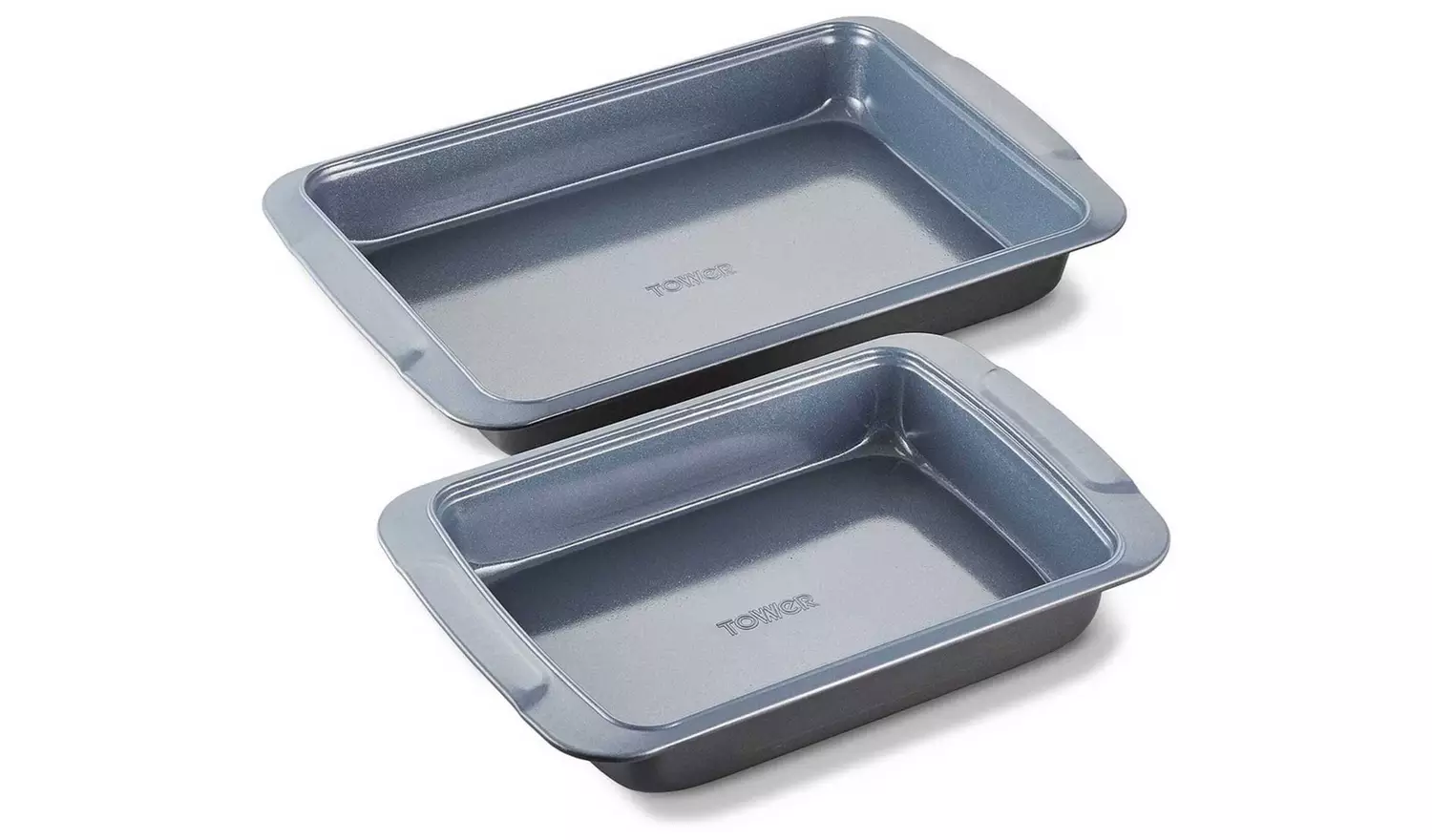 Tower Cerasure 2 Piece Non Stick Steel Roasting Tray Set