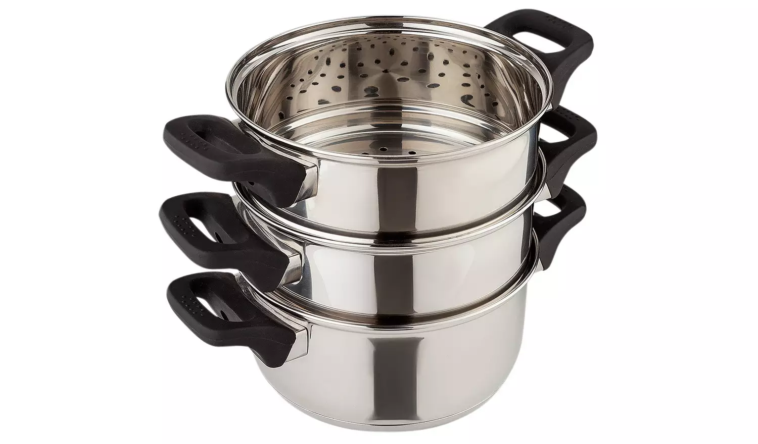 Russell Hobbs 18cm 3 Tier Stainless Steel Steamer