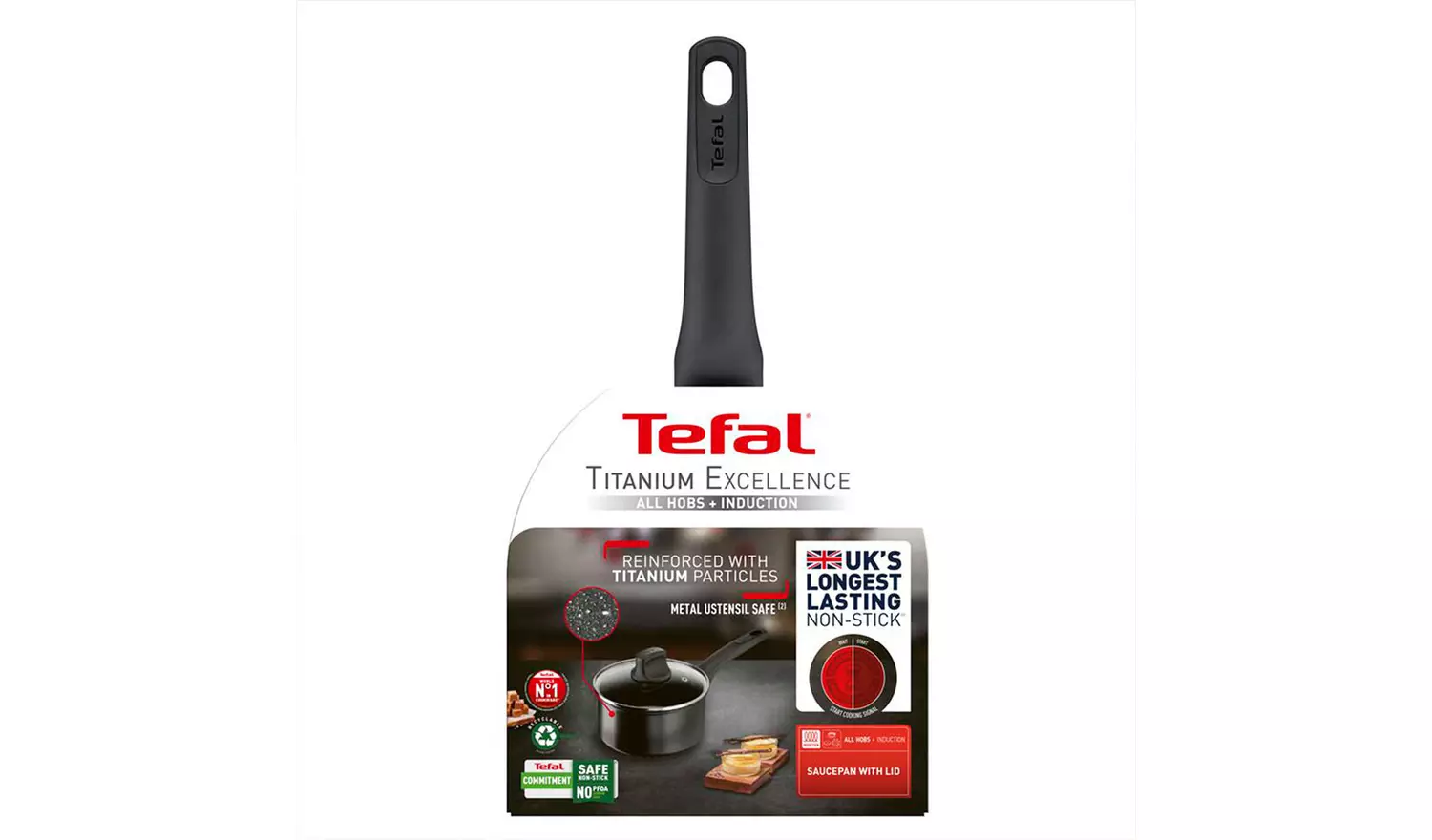 Tefal Titanium Excellence 18cm Non stick Saucepan