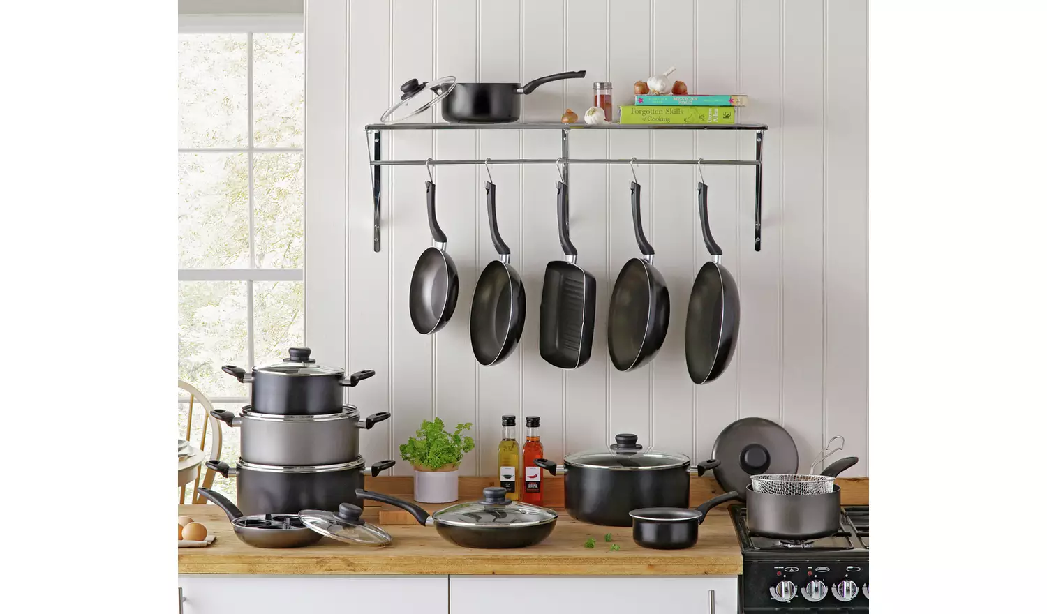 Argos Home 32cm Non Stick Aluminium Stock Pot