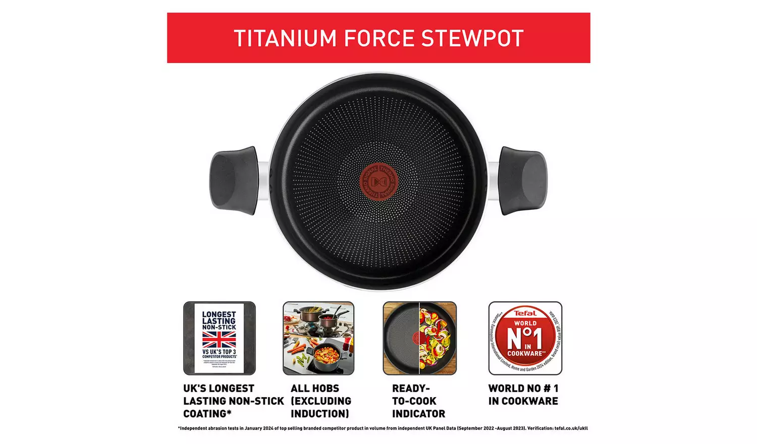 Tefal Titanium Force 24cm Non stick Stewpot