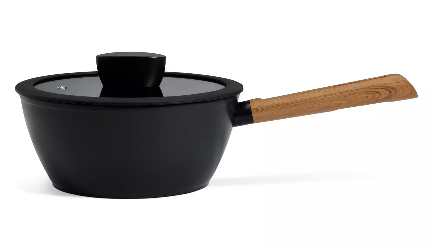 Habitat Wood Effect 20cm Non Stick Aluminium Sauce Pan