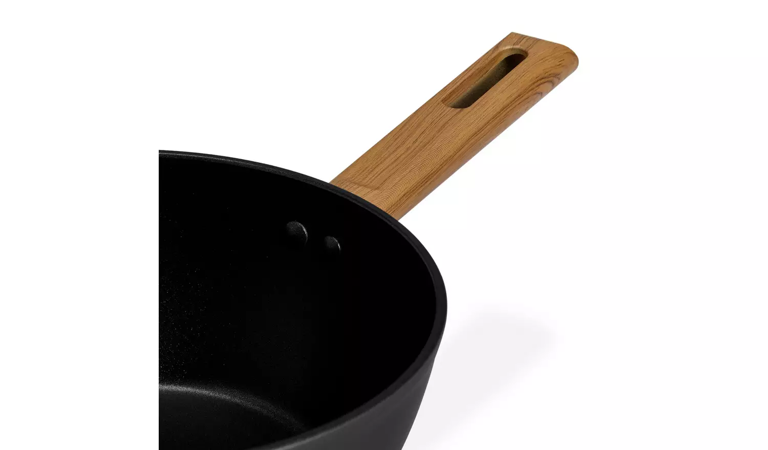 Habitat Wood Effect 20cm Non Stick Aluminium Sauce Pan