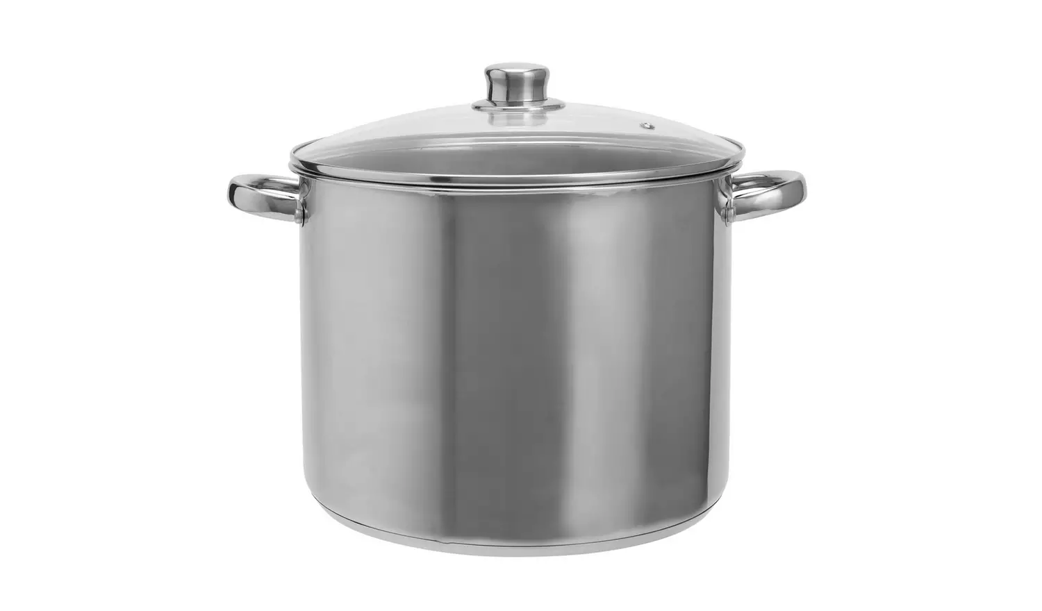 Argos Home 28cm Stainless Steel Stock Pot