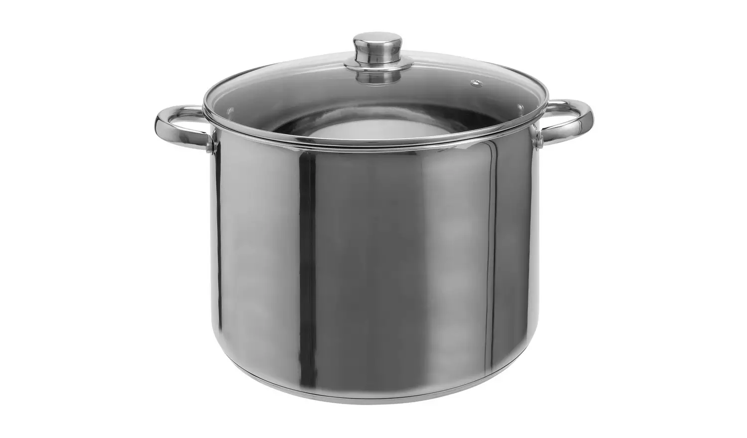 Argos Home 28cm Stainless Steel Stock Pot