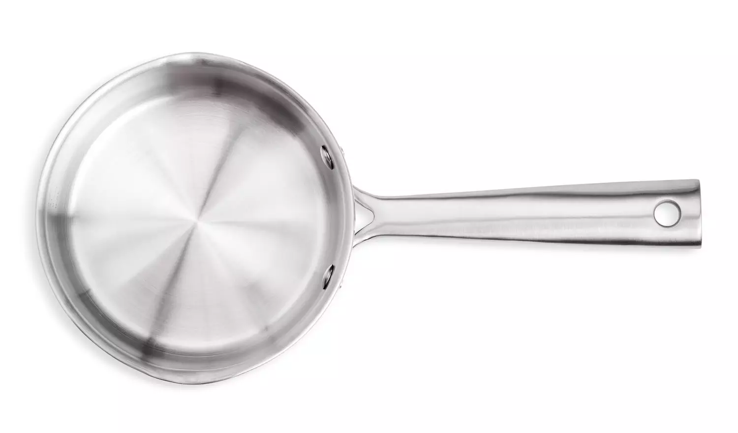 Habitat 16cm Brushed Stainless Steel Saucepan