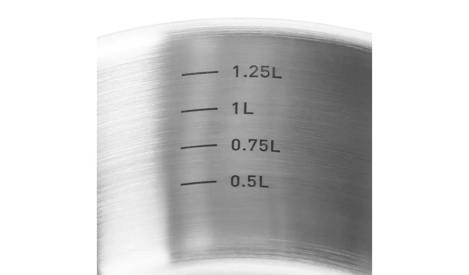 Habitat 16cm Brushed Stainless Steel Saucepan