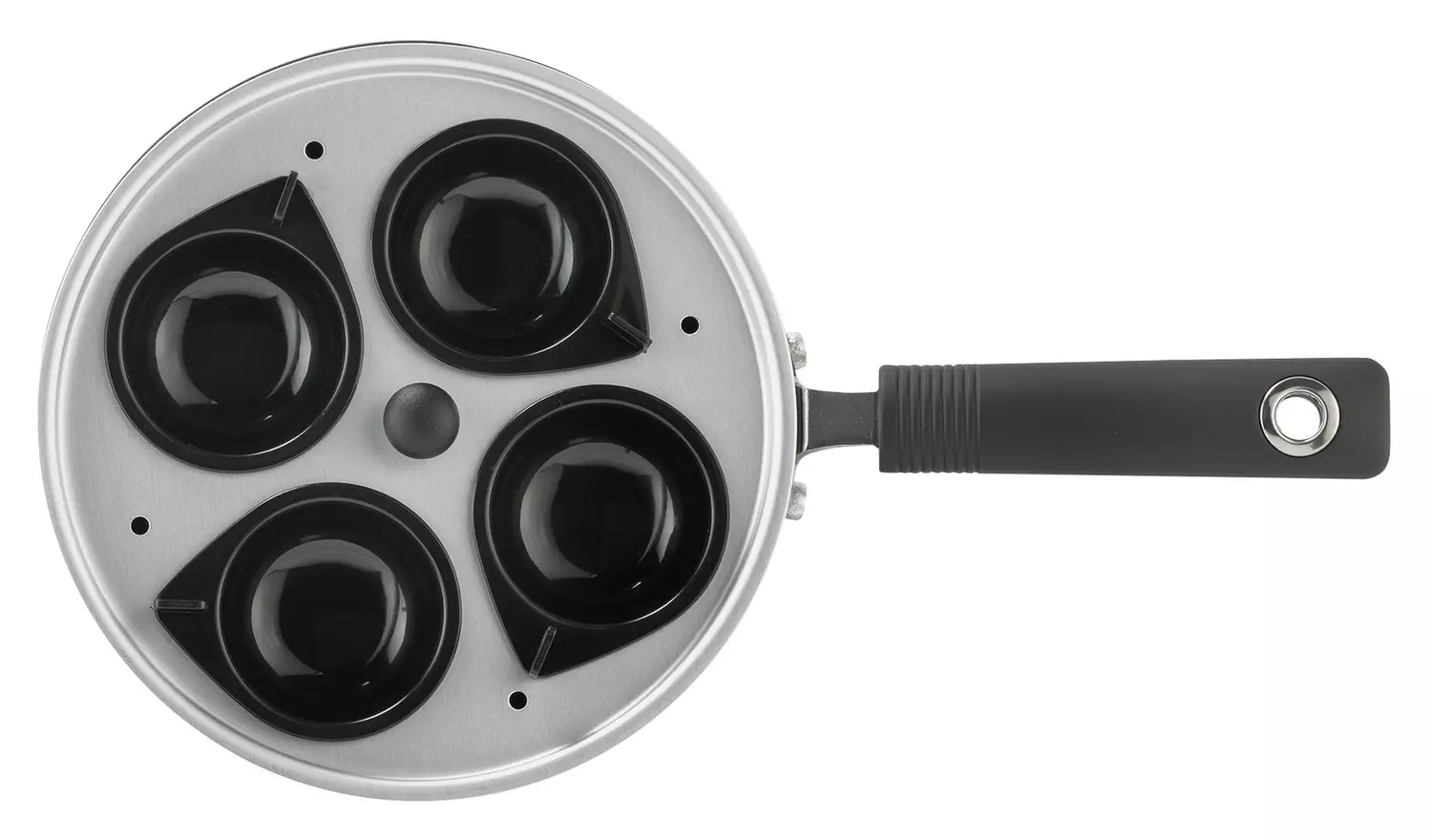 Argos Home 20cm Black Aluminium Egg Poacher