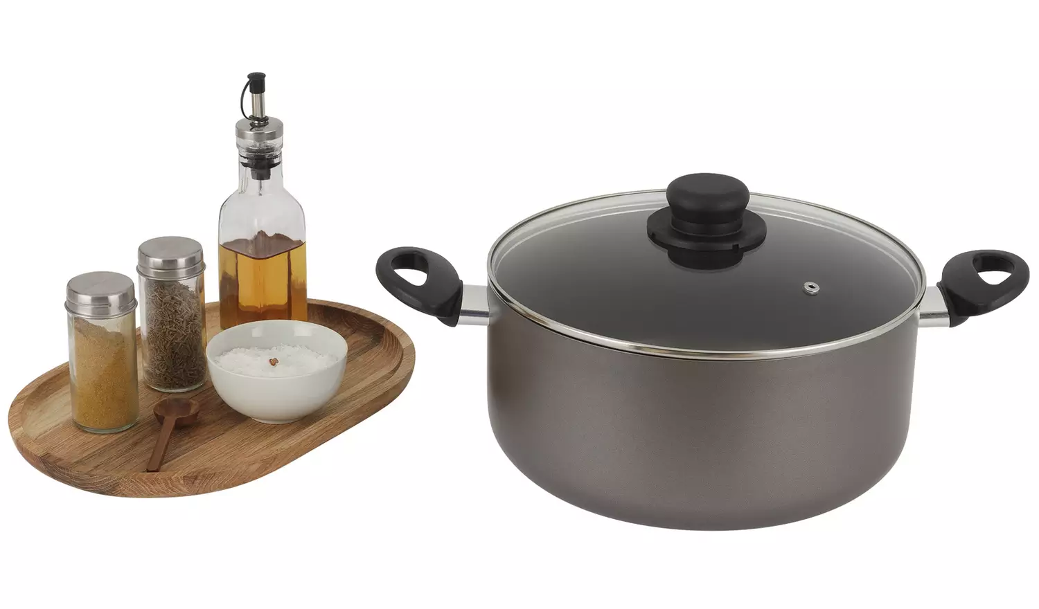 Argos Home 26cm Non Stick Aluminium Stock Pot