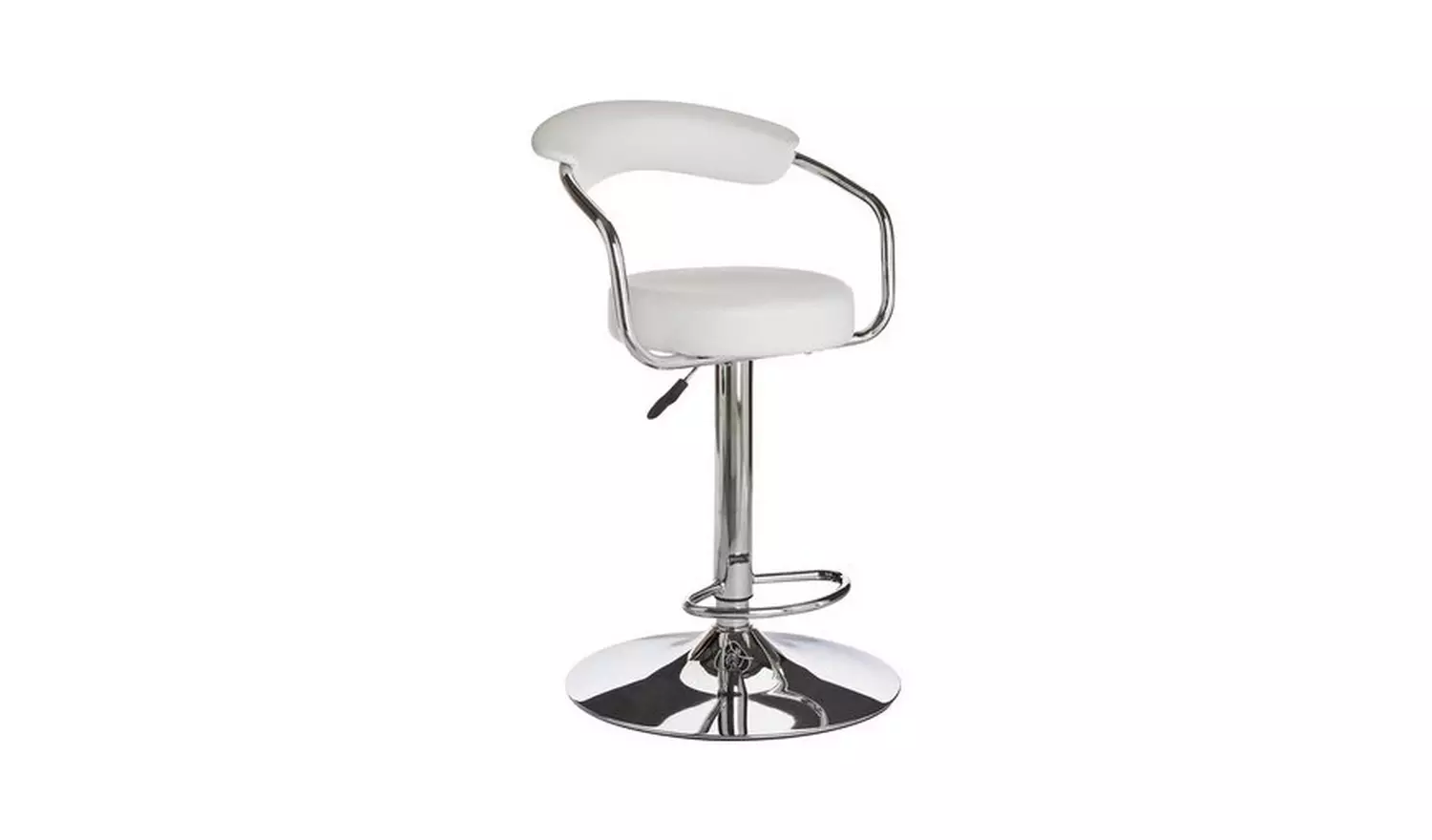 Argos Home Executive Gas Lift Bar Stool - White