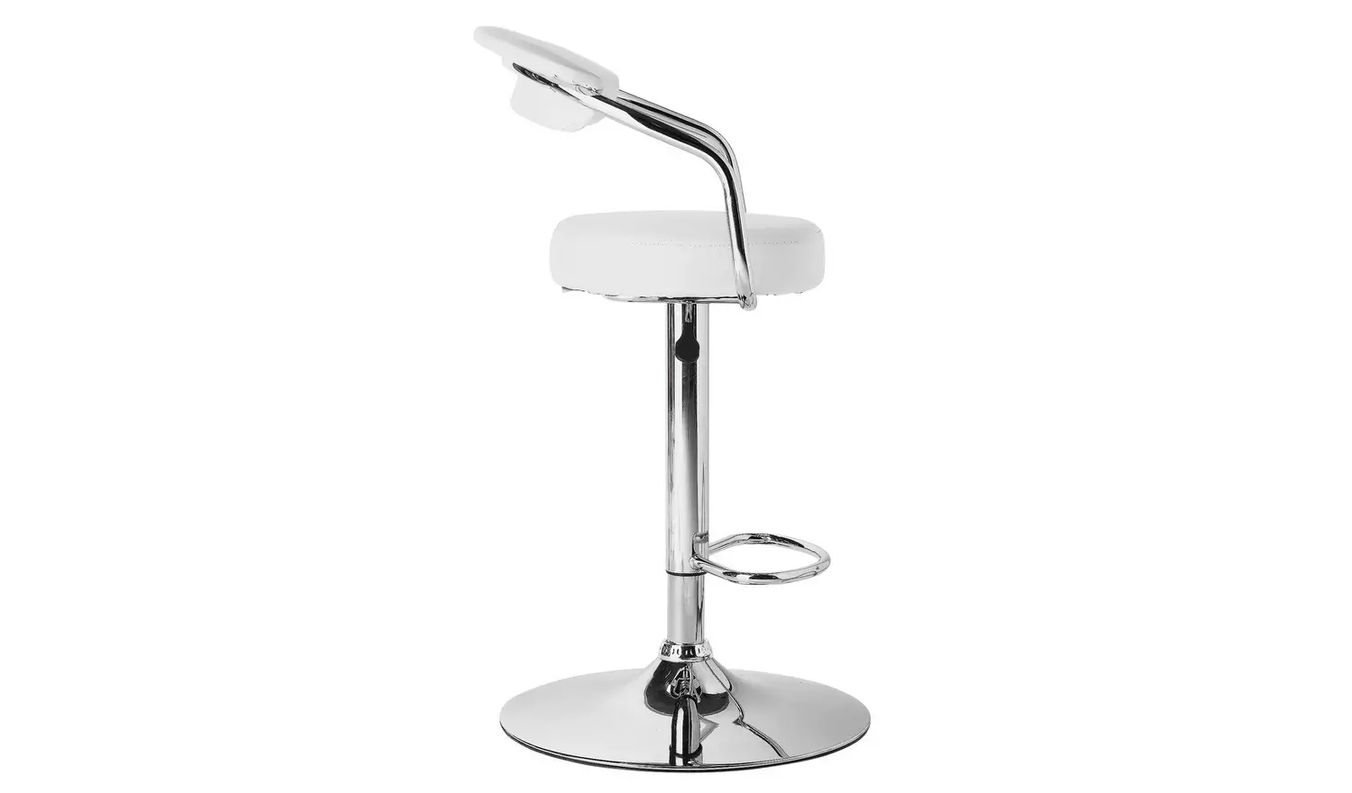 Argos Home Executive Gas Lift Bar Stool - White