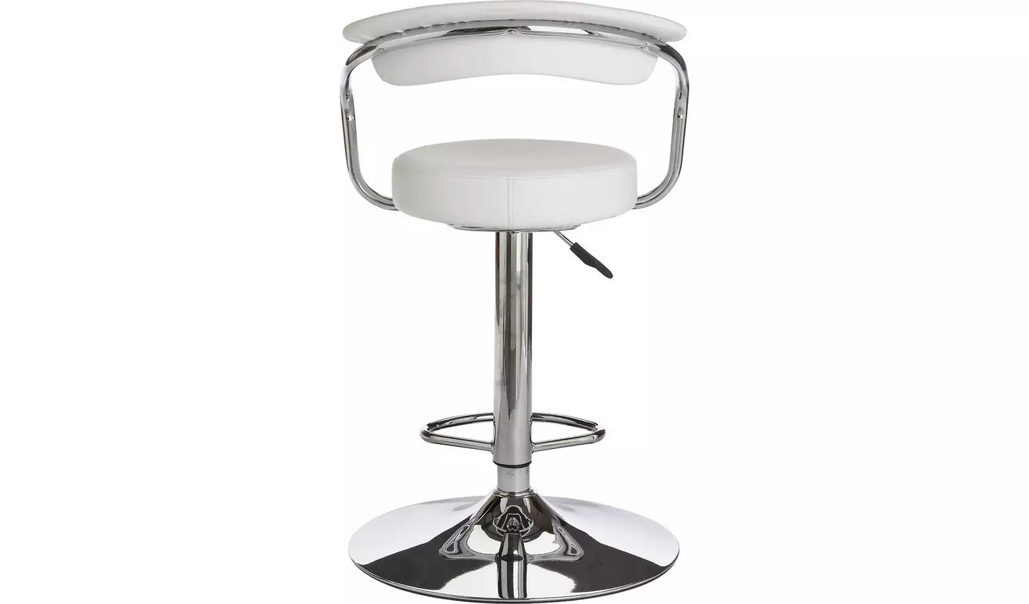 Argos Home Executive Gas Lift Bar Stool - White