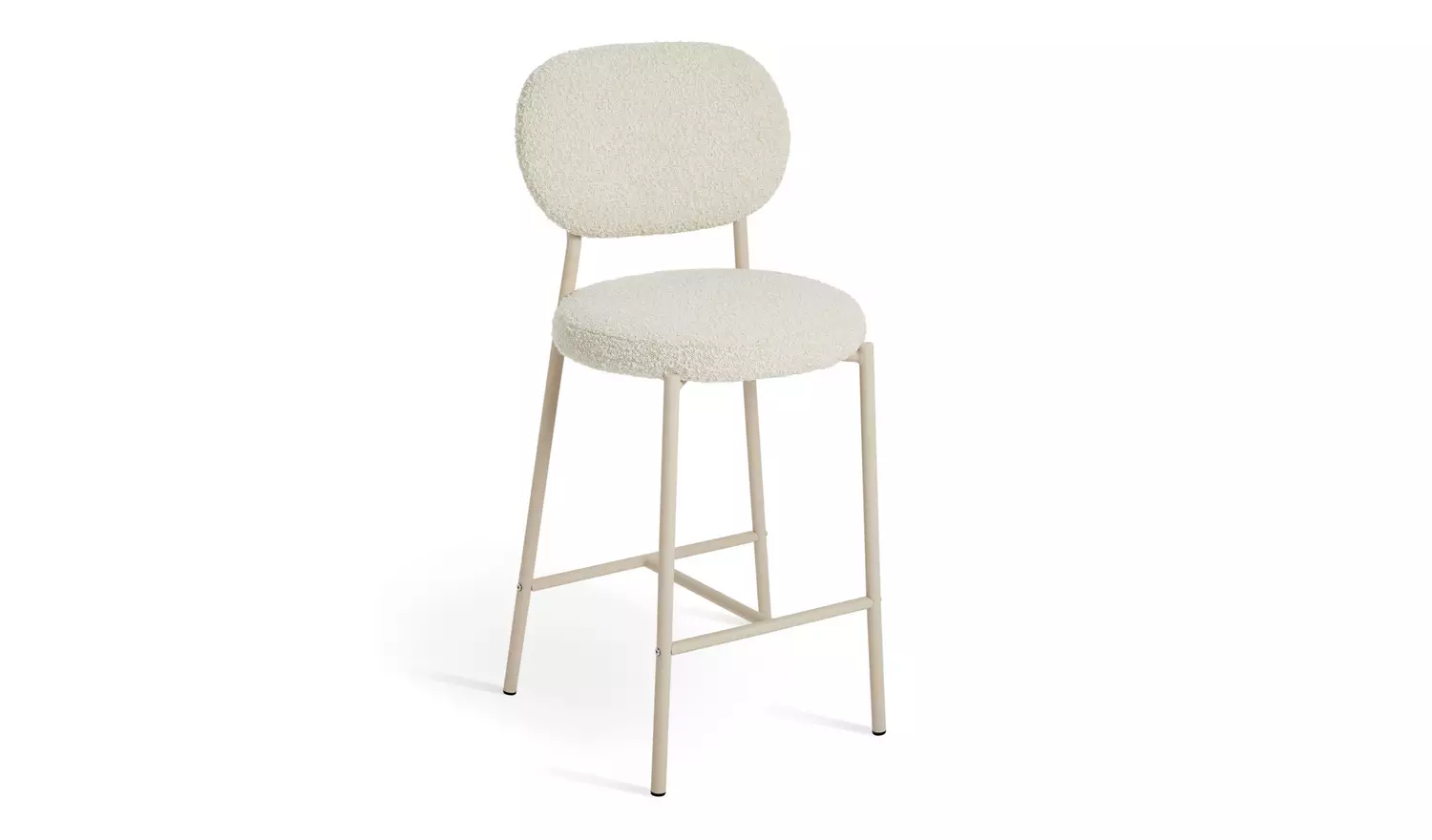 Habitat Orson Boucle Counter Bar Stool - White