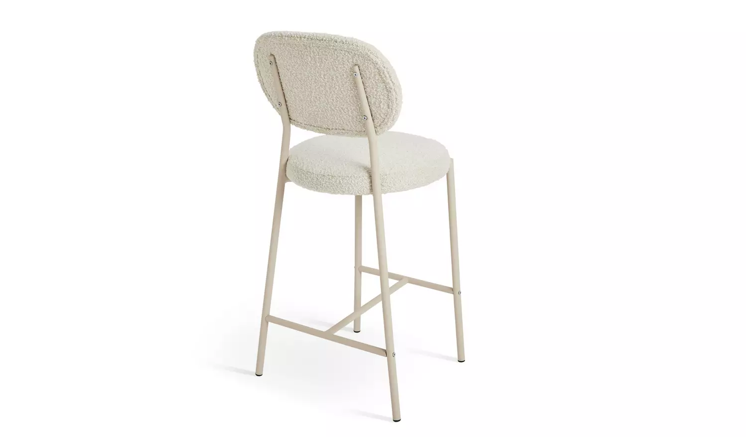 Habitat Orson Boucle Counter Bar Stool - White