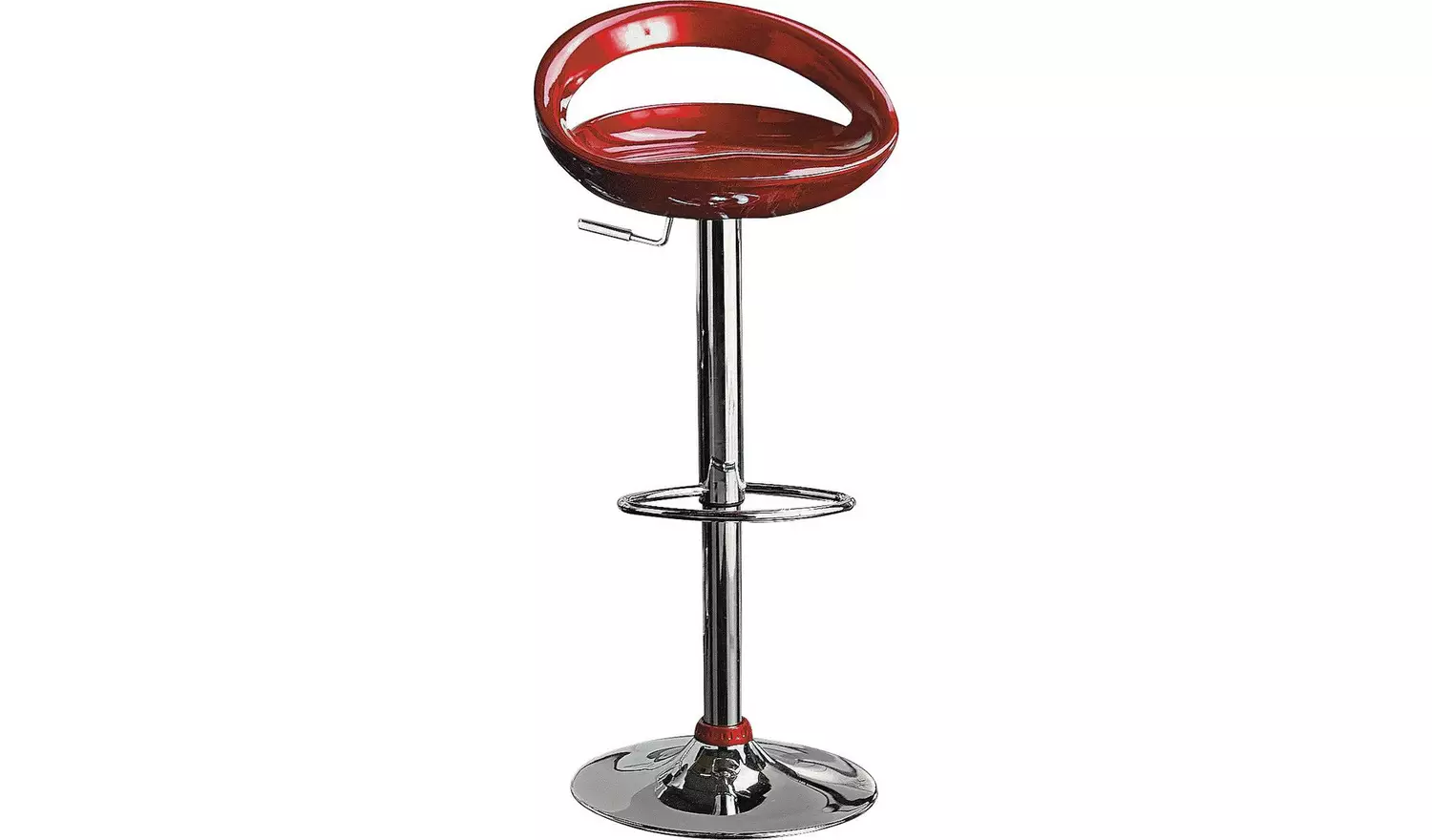 Argos Home Ottawa Gas Lift Bar Stool - Red