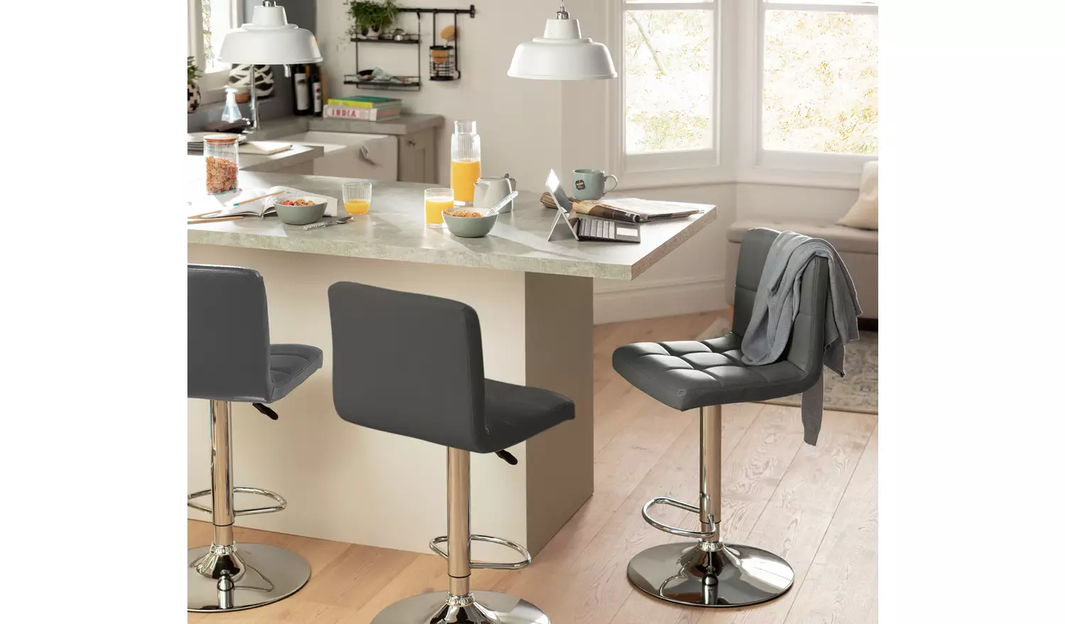 Argos Home Nitro Bar Stool - Grey