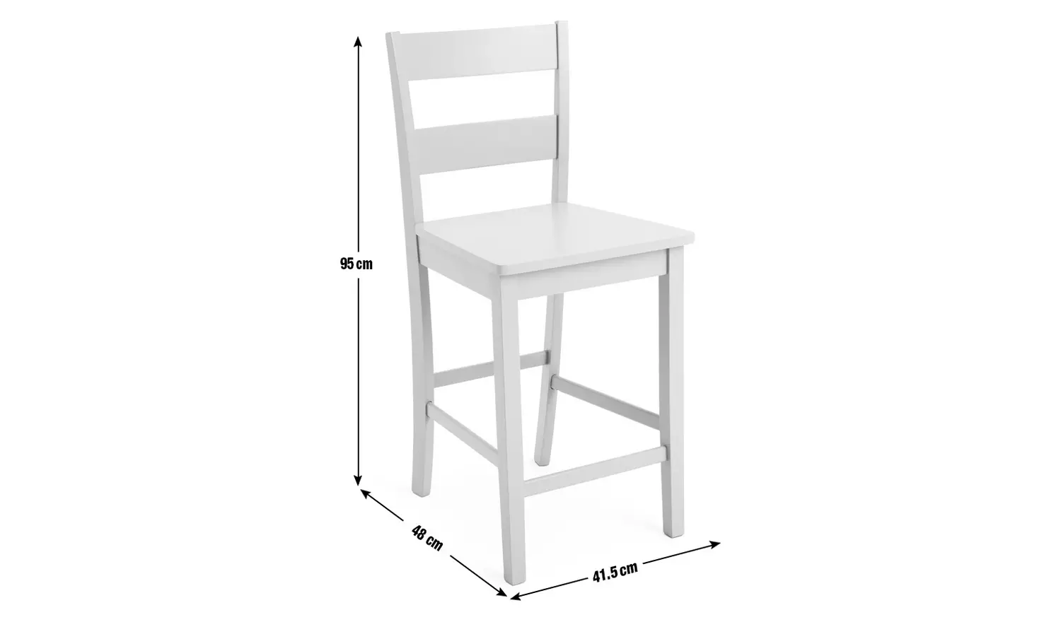 Argos Home Chicago Bar Stool - Off White