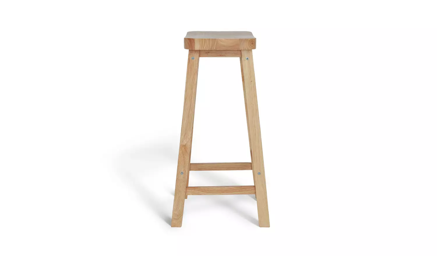Habitat Pair of Saddle Bar Stools - Natural