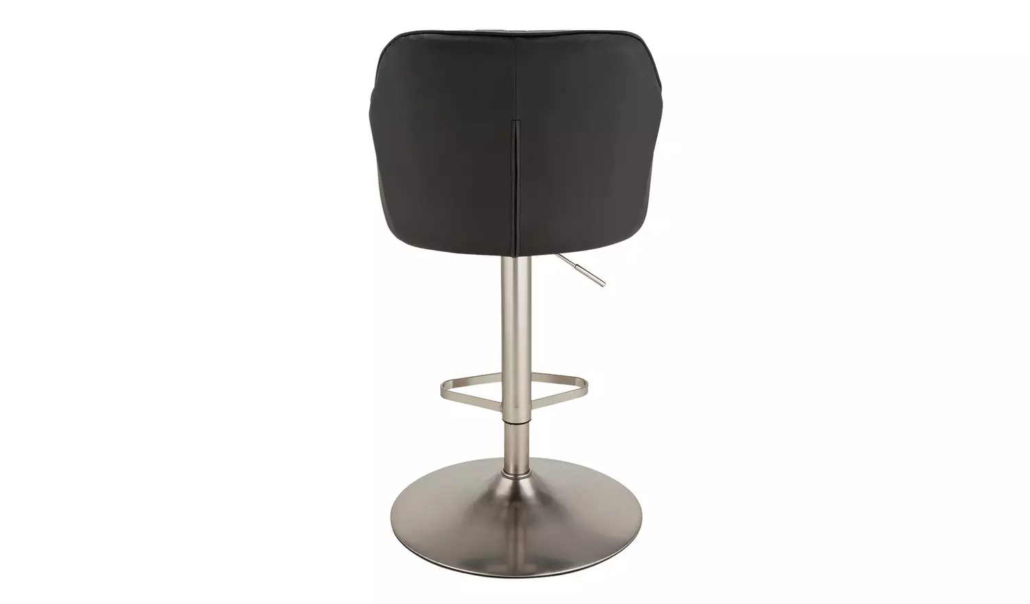 Argos Home Ellington Quilted Faux Leather Bar Stool - Black