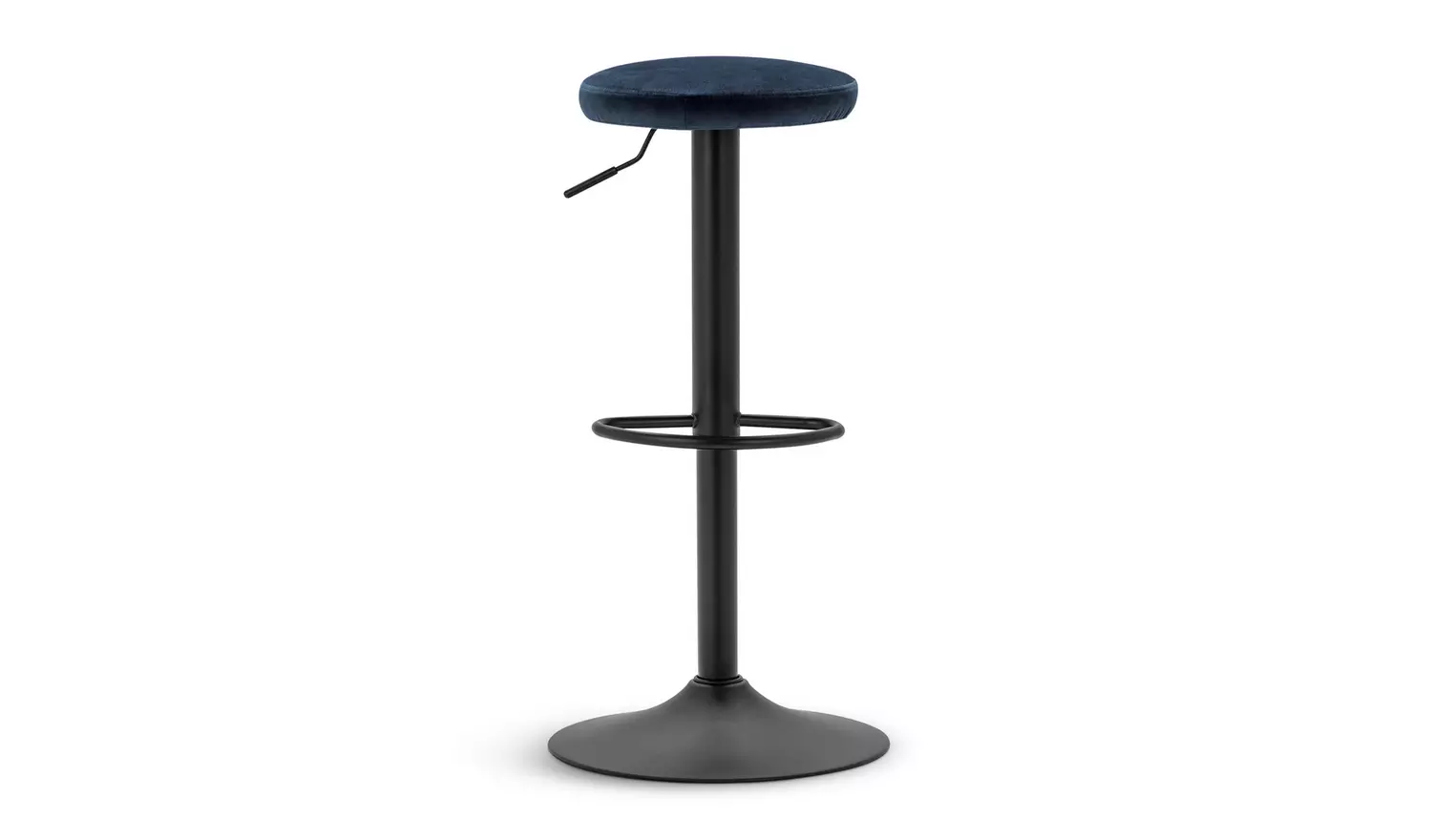 Habitat Hewitt Pair of Velvet Bar Stools - Blue