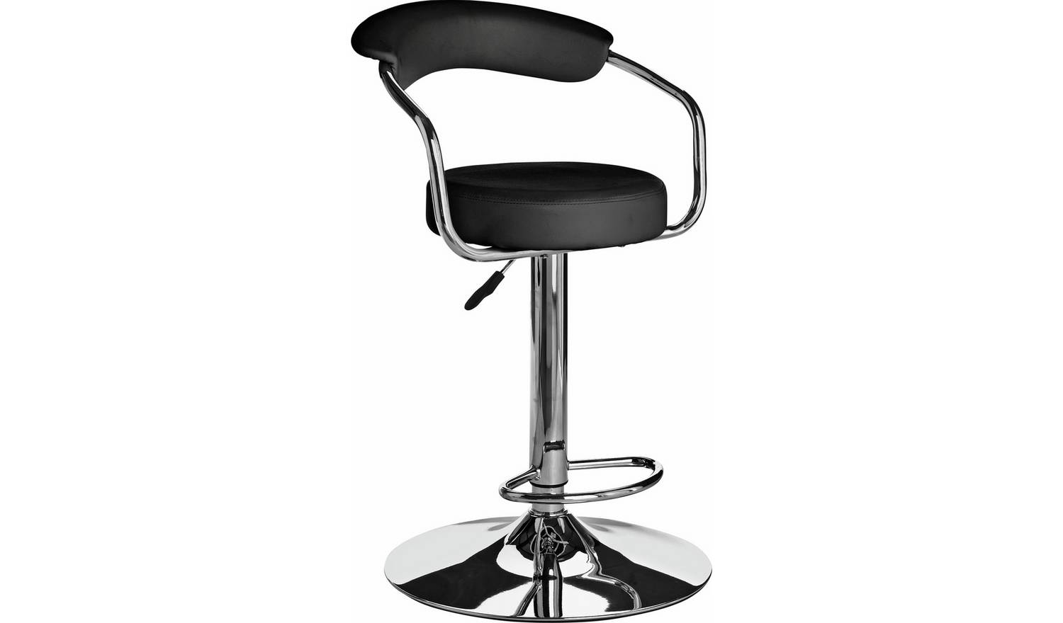 Argos Home Executive Gas Lift Bar Stool - Black