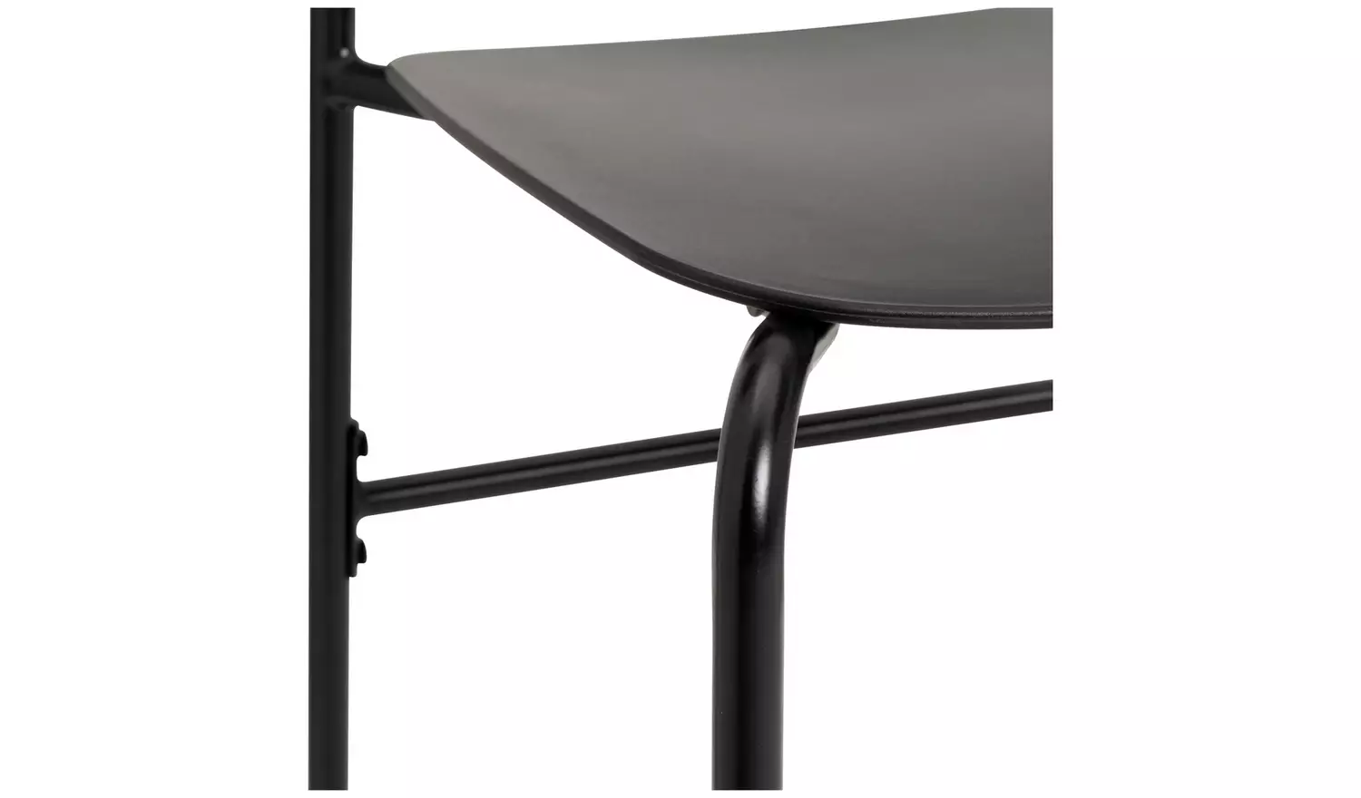 Argos Home Stella Black Bar Table & 2 Black Stools